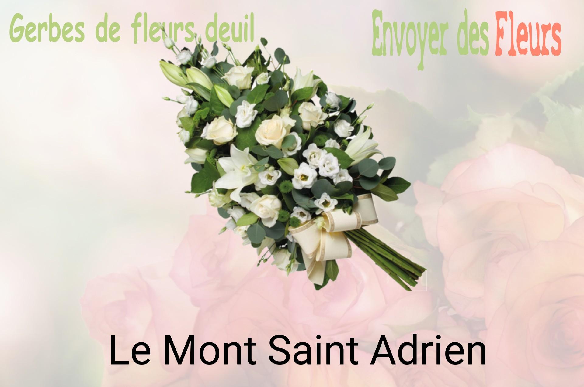 Gerbe de fleurs de deuil livrée à Le Mont-Saint-Adrien